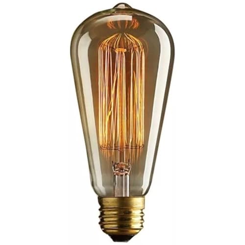 3 Lâmpadas Filamento De Carbono Retrô St64 40w Dimerizavel (220V)