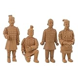Caractéristiques distinctives : les figurines présentent des expressions faciales variées, apportant personnalité et esthétique de statues chinoises antiques à votre décoration de bibliothèque ou de salon. objets décoratifs en terre cuite, figurines de guerriers en terre cuite, sculptures de guerriers chinois antiques