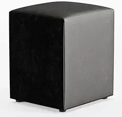Puff Banqueta Cubo em Couro Sintético Quadrado Decorativo - Banco Otomano Multiuso para Sala/Quarto | Assento Confortável 34x34cm, Fácil de Limpar e Resistente (Cores Modernas)