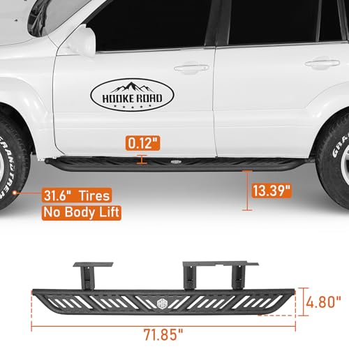 Estribos laterales Hooke Road para Lexus GX470 2003-2009 miniatura 3