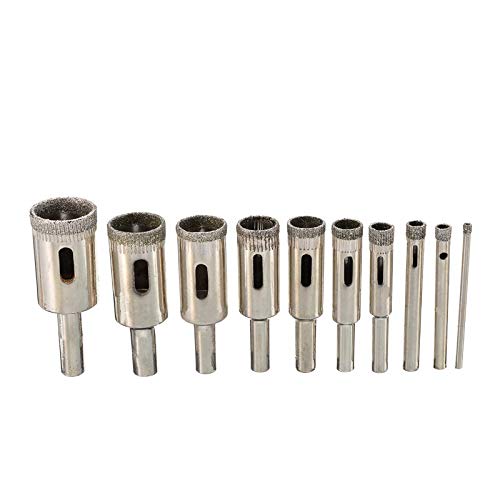 Brocas de diamante 10 piezas para cerámica y vidrio miniatura 4
