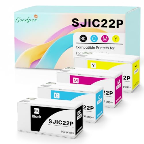 Cartouche d'encre SJIC22P pack de 4 couleurs pour Epson ColorWorks TM-C3500