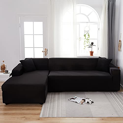 Narzuty na sofę narożną do salonu elastyczny spandex pokrowiec na kanapę elastyczne pokrowce w kształcie litery L sofa