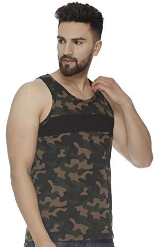 Image of Veirdo Men's Sleeveless Cotton Regular Fit T-Shirt