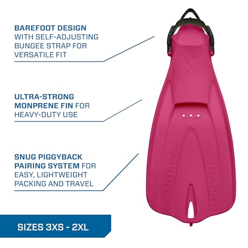 Flossen GO Travel Pink : palme de plongée légère et compacte - 4