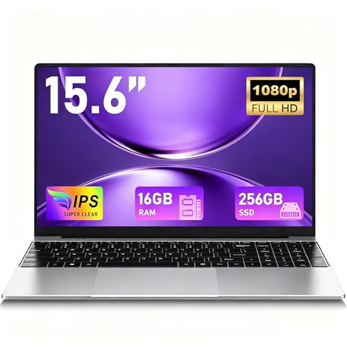 FUNYET Pc Portatile 15.6 Pollici 16GB RAM 2*DDR3 256GB SSD,
