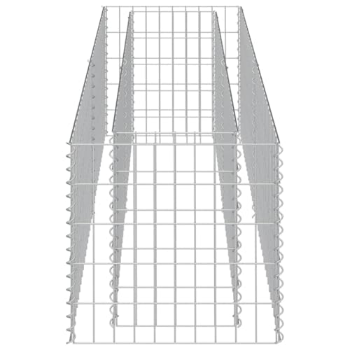 Lit surélevé en gabion robuste avec finitions en acier galvanisé