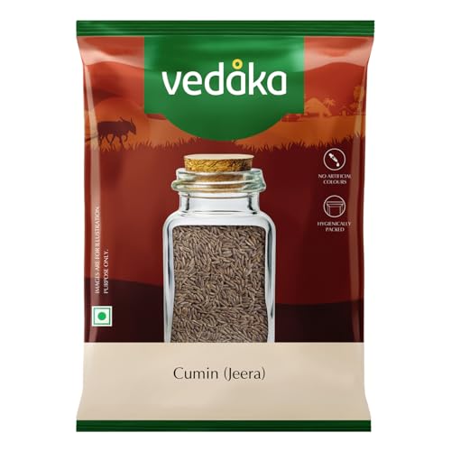 Amazon Brand - Vedaka Cumin Whole | 500 g | Safed Jeera | No Added Colours or Preservatives