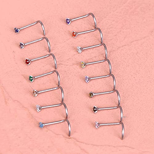 WUUOSSYUIS Garrafas de nariz de meninas estilo simples enfeite facial no corpo decoração nariz paraf
