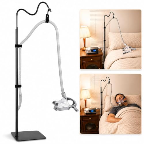 Full Metal Bedside CPAP Hose Stand