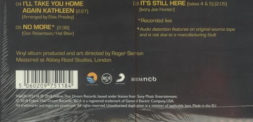 Fool 2018 EU 180 Gram RCA / Follow That Dream Records - APL1-0283 / 506020-975118