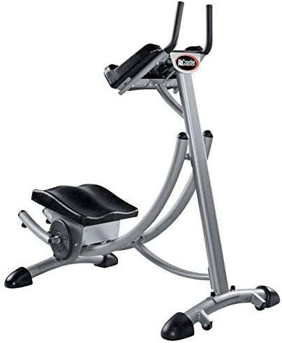 AbCoaster MAX Ab Machine Exercise Equipment For Home Gym, Less Stress on Neck & Back, Abdominal / Core Fitness Equipment for All Levels, Black