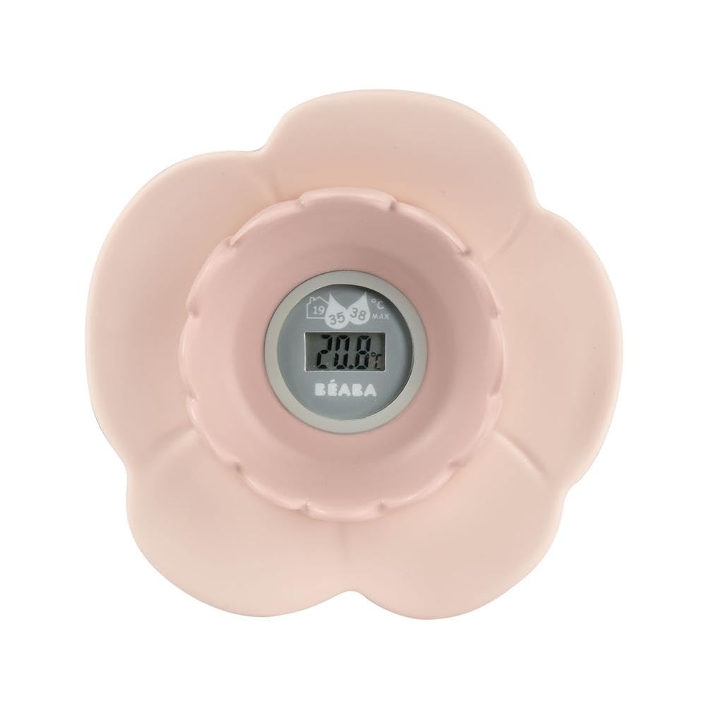 Béaba Lotus Multi-Functional Digital Thermometer - Old Pink