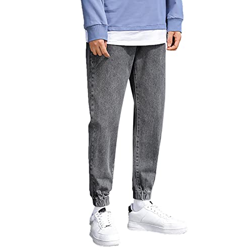 Pantalon chinos pour homme coupe ajustée et taille élastique en gris tailles 36 37 38 39 40 41