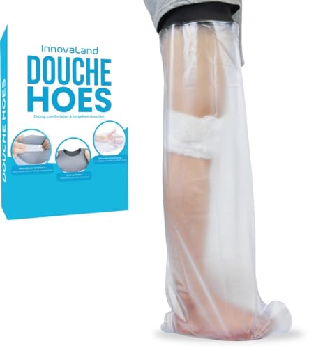 Innovaland - Funda de ducha - Pierna - 75 CM - Pie - 100% Impermeable - Pie - Cubierta de yeso - Funda de ducha - Bolsa de ducha Pierna Yeso - Pierna inferior - Rodilla - Cubierta de la pierna Ducha