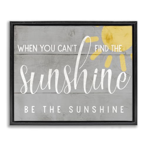 Sunshine Positivity Affirmation, 16 x 20 Inch Canvas in Floater Frame