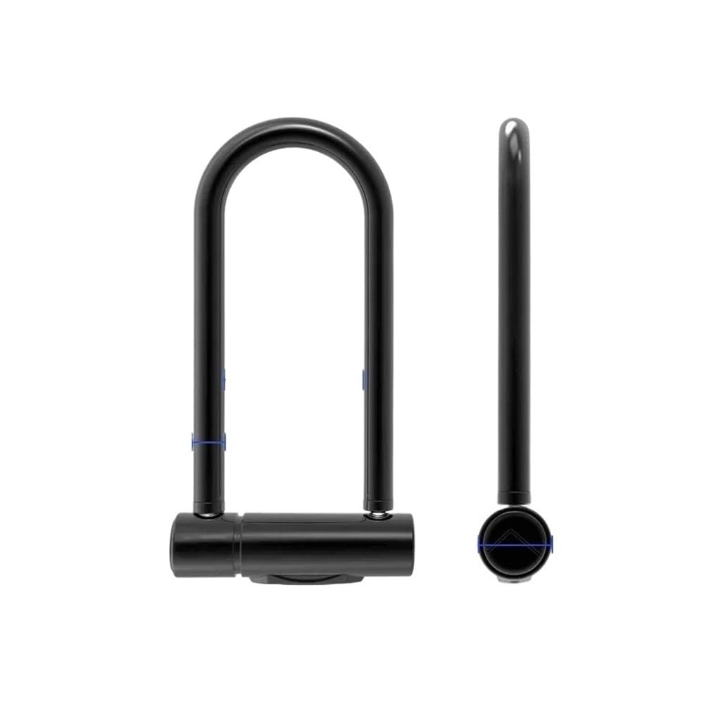 Bloqueo antirrobo for bicicleta eléctrica inteligente, desbloqueo con huella dactilar, bloqueo en forma de U, equipo conducción esencial for cargar Candado para bicicleta