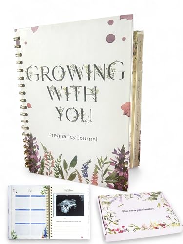 Image of Pregnancy Journal For First Time Moms - 94 Page Pregnancy Planner 10 Month Calendar-Expecting And Organized | Pregnancy Journals | Pregnancy Gifts | Gift for Expecting Mom | My Pregnancy Journal Memory Book | Pregnancy Scrapbook