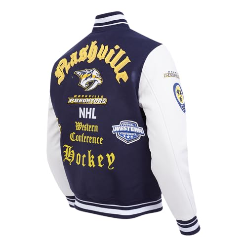 Image of Pro Standard Mens NHL Old English Varsity Jacket
