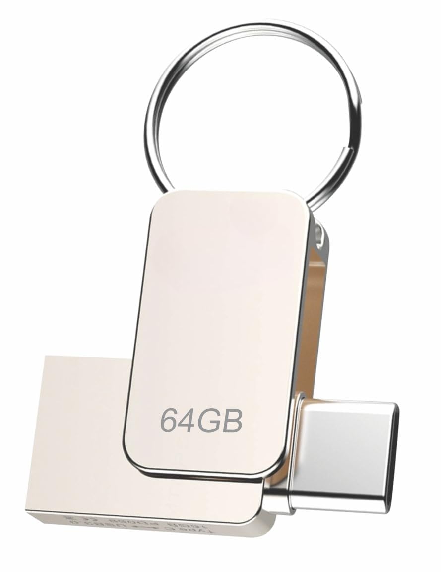 Type-C OTG 64GB PENDRIVE/Premium Metal Body with USB 3.0 Technology | 180 Mbps HIGH Speed Data Transfer | Compatible with Smartphones, LAPTOPS, TV’S, Gaming Console ETC. (64 GB)
