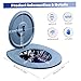 Xoeryoy Bucket Toilet Seat with Lid, 250kg Load Waterproof PVC Camping Toilet Seat with Fixed Slots, Portable Lid for Long Trips Hik