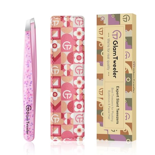 Expert Slant Tweezer - GlamTweeler Stainless Steel Tweezers for Men & Women