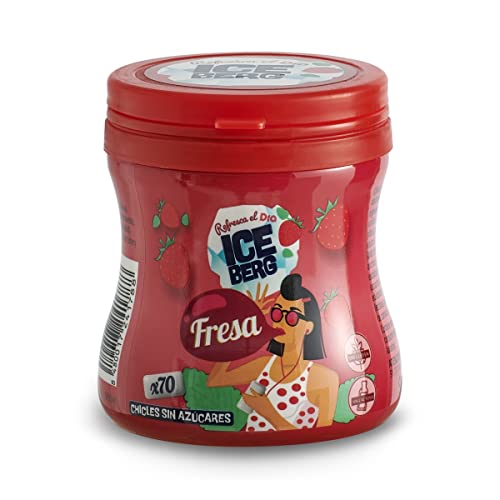 DIA ICEBERG chicles de fresa bote 98 gr