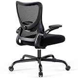 Marsail Silla Escritorio Ergonómica: Silla Oficina Ergonómica con Respaldo Alto de Malla, Soporte Lumbar 2D y Reposacabezas 2D, Silla Giratoria con Ruedas, Reposabrazos 3D para Trabajo