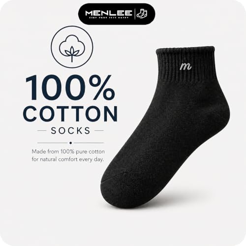 Image of Cotton Socks for Woman | Summer Socks for Women | Women Ankle Length Socks, Soft & Stretchable, Pastel Cute COLOURS, Lightweight Anti-Odor Daily Wear Gym Sports Athletic Socks