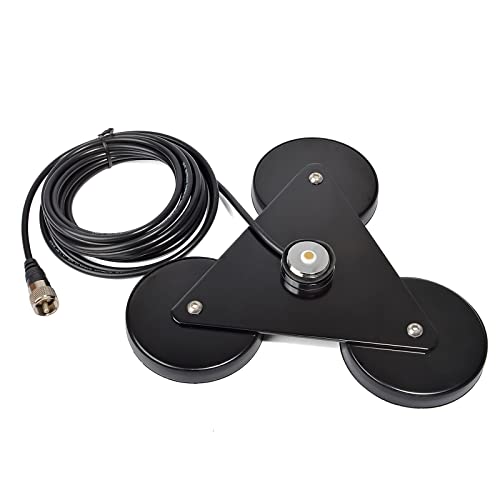 UAYESOK 8.8in NMO Magnetic Antenna Mount Base