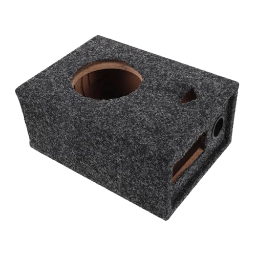 VORCOOL 車載サブウーファーボックスエンクロージャ オーディオ用ボックス 高周波ポート 低周波ポート対応 堅牢な構造で耐久性 カーオーディオ改造に