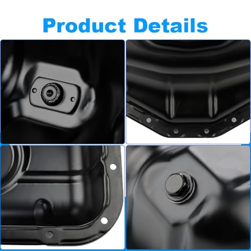 Image of Engine Oil Pan Sump with Drain Plug Compatible with Lexus GS300 3.0L L6