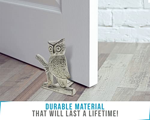 Comfify CM201536-WHITE Cast Iron Owl Door Stop thumb #5