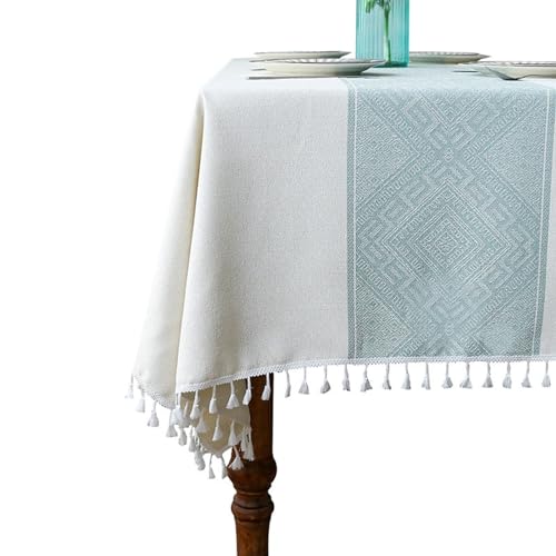 Nappe de table de jardin polyester lavable pour terrasse et intérieur