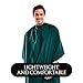 Betty Dain Lightweight Crinkle Nylon Hair Cutting/Styling Cape, Water Resistant, Machine Washable, Permanent Crinkle Nylon, Repels Hair, Snap Closure at Neck, Generous 54 x 60 inch Size, Green