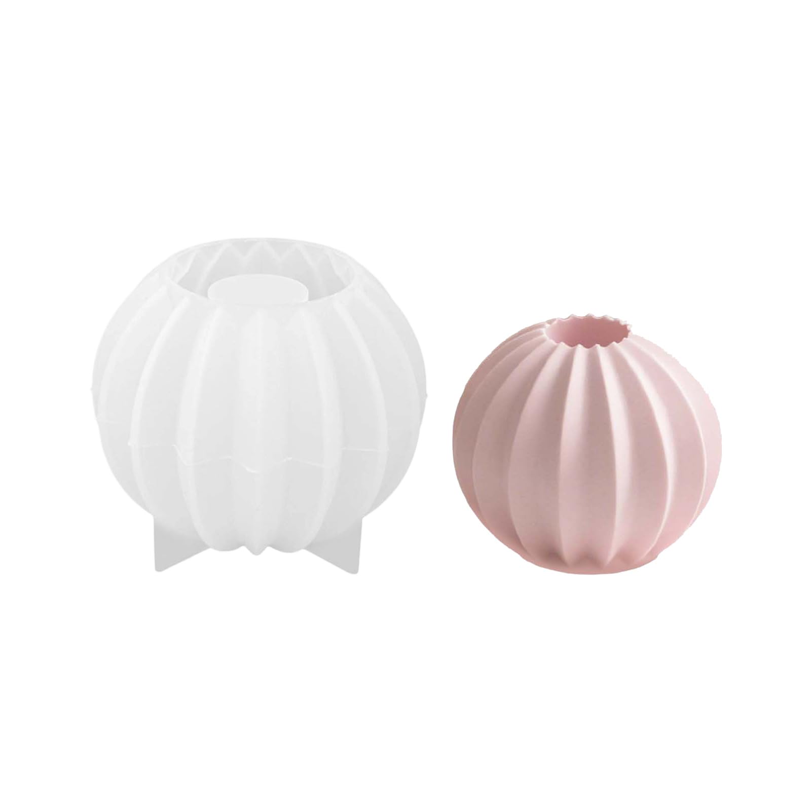 Zeiwohndc C Zeiwohnd Multipurpose Silicone Heatproof Striped Sphere For Resin Art Andlestick Making Reative