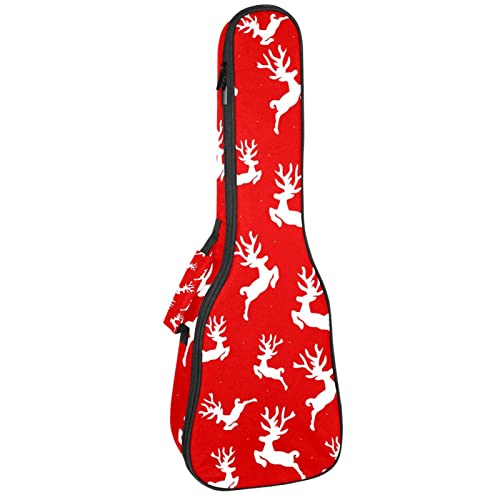 Sac de rangement pour ukulélé soprano rembourré anti-choc motif festif