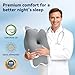 Sleep Apnea Pillow with Neck Pain & Snoring Relief -Orthopedic Cervical Pillow, Ergonomic Contour Memory Foam for Side, Back,Stomach Sleepers, Medium Firm Support(Grey, Queen Size)