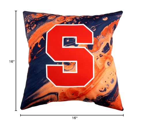 Image of Syracuse Orange 2 Sided Color Swept Decorative Pillow, 16 inch, Made in The USA