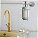 HOMOCONO Industrial Style Stainless Steel Soap Dispenser with Versatile Mounting Options No Drilling Shampoo Holder for Countertop Wall Installation Portable Trolley Soap Mount for Clean