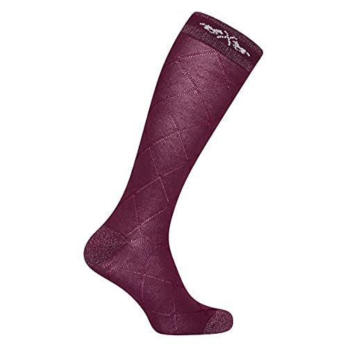 HV Polo Strümpfe Reitstrümpfe Kniestrümpfe HVPLouise (39-42, dark berry) Cover