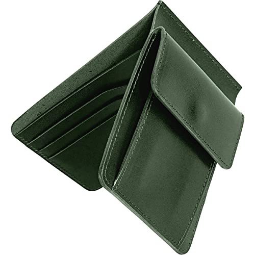[Dom Teporna] マネークリップ 小銭入れ付き メンズ 財布 薄い 軽い 本革 イタリアンレザー グリーン