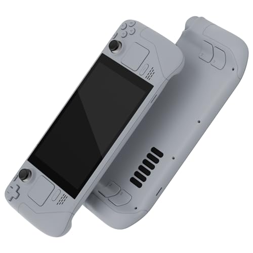 Image of eXtremeRate DIY Full Set Shell with Buttons for Steam Deck LCD, Custom Faceplate Back Plate Replacement Shell for Steam Deck LCD - New Hope Gray [Console NOT Included]