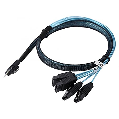 chenyang CY Slim Line SAS 4.0 SFF-8654 a 4 SATA 50 cm miniatura 3