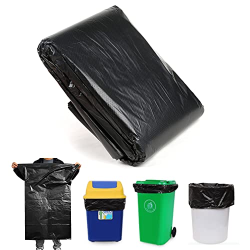 Friendjia 50 Piezas Bolsa De Basura Gruesa Para Cocina, Jardín, Oficina, Hotel, Saneamiento, Desechable, Boca Gorda, Bolsa De Basura- (Tamaño-60*80) Cover