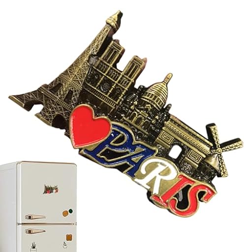Imanes De,Francia Paris Decorativos Imanes 3D Resina | Decoración Magnética para Fotos Regalo Unisex Viaje Cumpleaños Fiestas | Ya disponible en tu tienda friki favorita! En mundofriki.es!