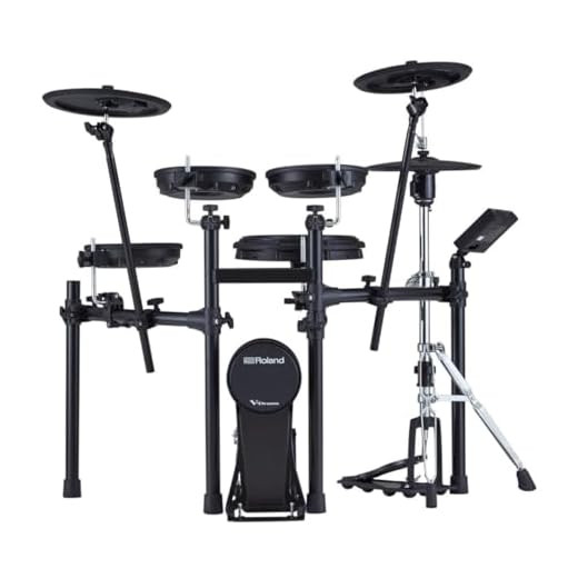 Roland TD-07KVX Electronic V-Drums Kit – with VH-10 Floating Hi-Hat and Best-Ever Cymbals – Bluetooth Audio & MIDI – 40 Free Melodics Lessons
