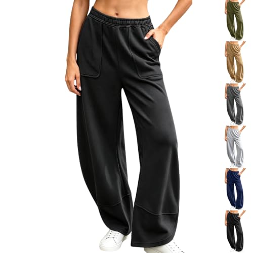 OTSANT Womens Wide Leg Sweatpants Elastic Waist Casual Lounge Pants Pockets - image 1