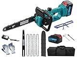 TEEANEES 12" Brushless Electric Chainsaw, 1200W Powerful...