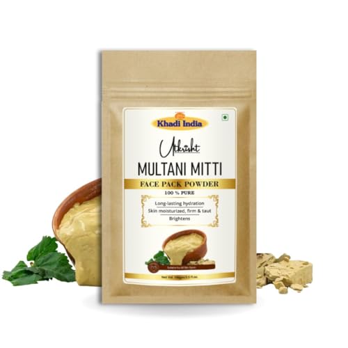Image of Khadi Multani Mitti Face Pack Powder 100g | For Breakouts, Blackheads & Glowing Skin | With Natural Clay for Deep Cleansing & Oil Control | Removes Impurities | Face Pack for Men & Women